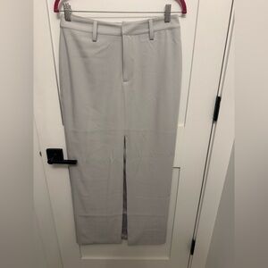 Meshki Light Gray Midi Skirt